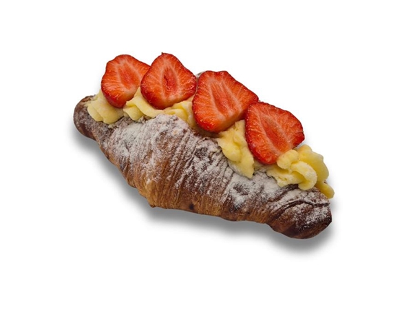 Aardbeien croissant